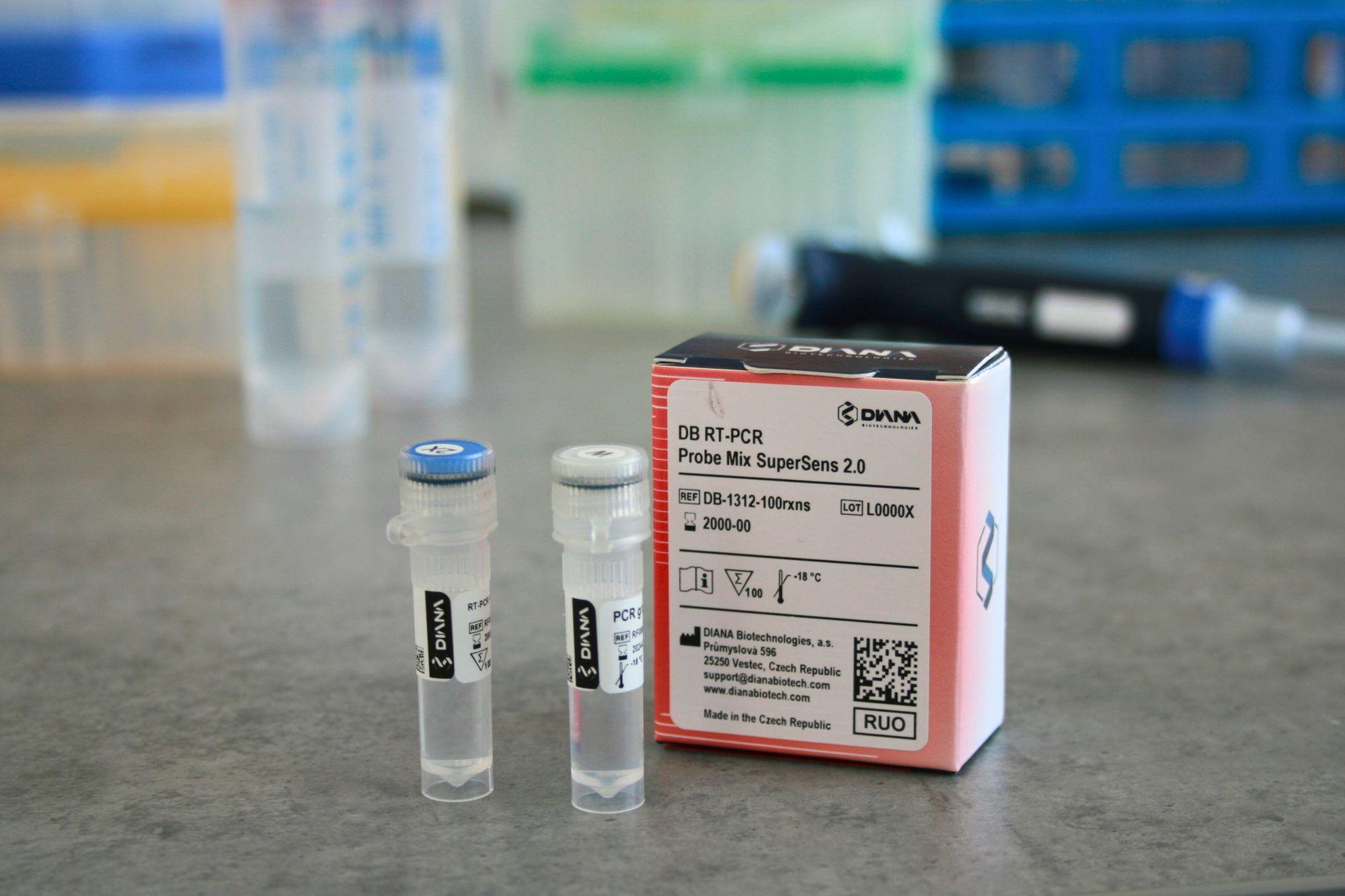 DB RT-PCR Probe Mix SuperSens 2.0 (DB-1312) kit box and tubes
