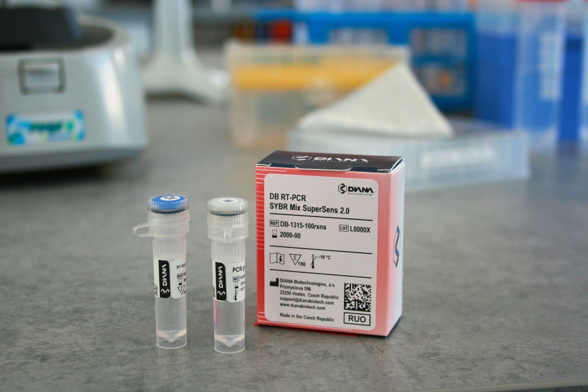 DB RT-PCR SYBR Mix SuperSens 2.0 (DB-1315) kit box and tubes